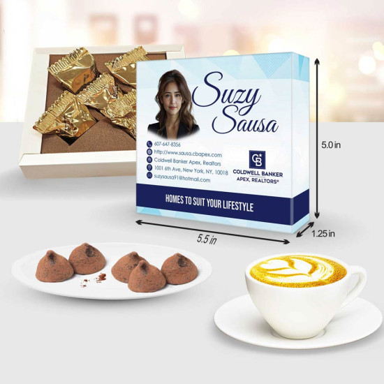 Great Real Estate Closing Gifts | Branded Truffles Great real estate closing gifts: custom chocolate truffle boxes