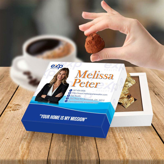 Thank You Notes from Realtors | Chocolate Appreciation Thank you notes from realtors with gourmet chocolate truffles