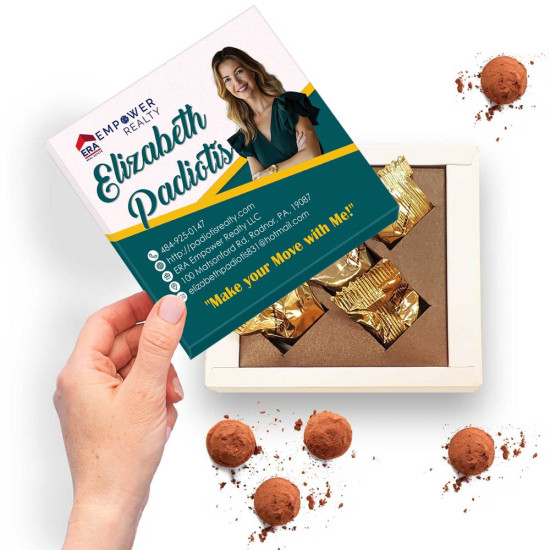 Realtor Gifts for Clients | Elegant Truffles Realtor gifts for clients: premium chocolate truffle boxes