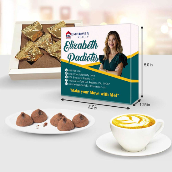 Realtor Gift Ideas for Clients | Branded Chocolate Realtor gift ideas for clients: custom chocolate truffles