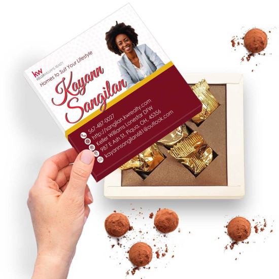 Great Gifts for Real Estate Agents | Chocolate Delights Great gifts for real estate agents: elegant chocolate truffles