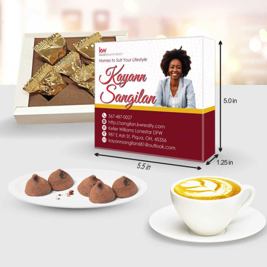 Real Estate Swag Ideas | Custom Chocolate Gifts Real estate swag ideas: branded chocolate truffle boxes