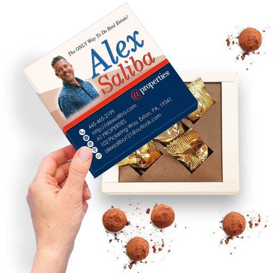 Gifts for Real Estate Brokers | Premium Chocolate Gifts for real estate brokers: elegant chocolate truffles