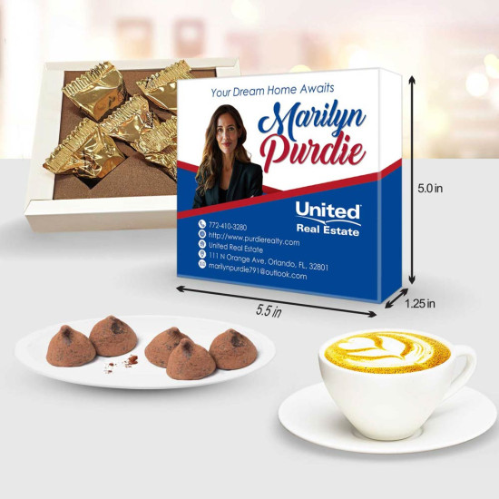 Finding Real Estate Clients | Sweet Marketing Finding real estate clients with chocolate truffle thank you gifts