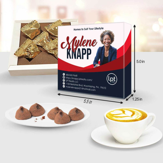 Best Real Estate Giveaways | Promotional Chocolate Best real estate giveaways: custom chocolate truffle boxes