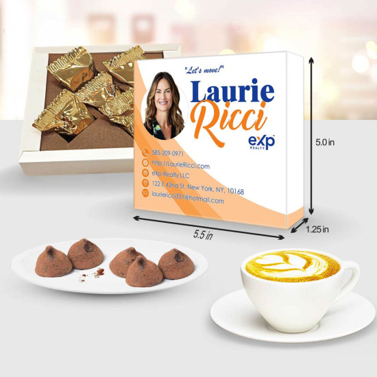 Marketing Swag Items | Custom Chocolate Box Marketing swag items: branded chocolate truffle gifts