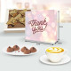 Assistant gifts chocolates with workplace recognition ideas