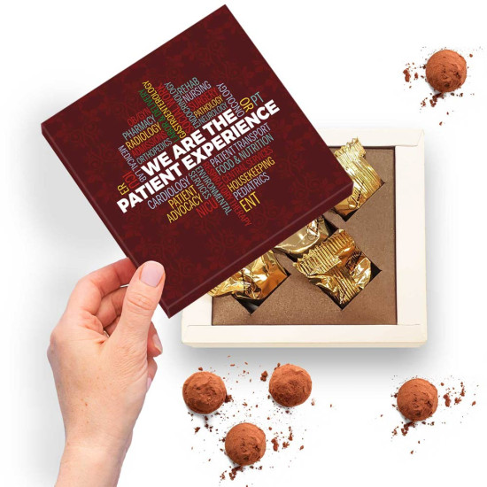 Thank You for Being Patient With Me - Chocolate Thank You Box Personalized chocolates with patient thanks