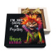 Comedic 50th birthday chocolates featuring funny cat designs
