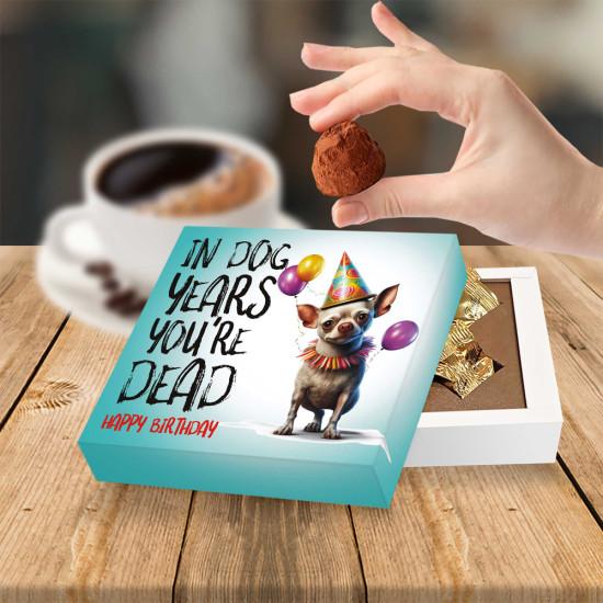Funny Old Man Birthday Wishes and Men's Gag Gifts - Chocolate Humor Cheeky chocolate messages for older men's birthdays