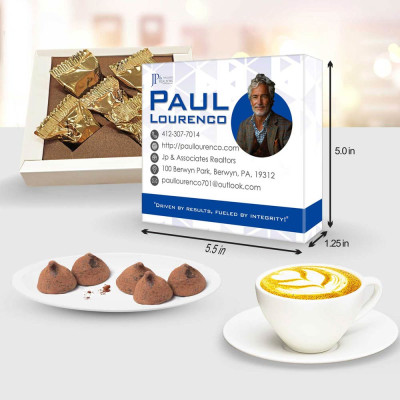 Real Estate Products | Promotional Chocolate Gifts Branded real estate products: custom chocolate truffle gift boxes