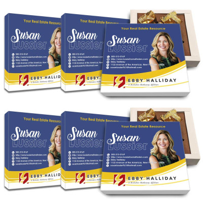 Best way to get real estate clients: branded chocolate truffle gifts