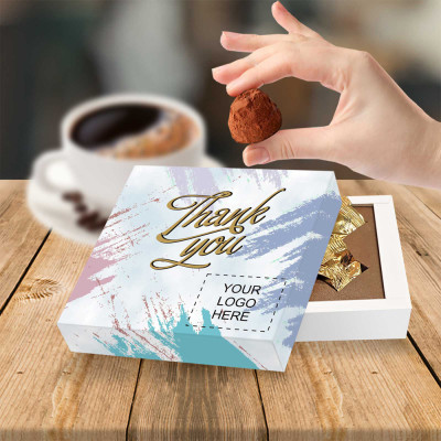 Logo marketing items - Personalised chocolate office gifts Personalised office gifts chocolates with logo marketing items