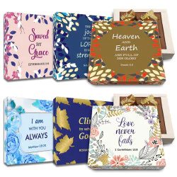 Inspirational Bible Verse Gift | Chocolate Truffles for Bible Gifts | Scripture Gifts Love never Fails Inspirational Bible Verse Gift | Chocolate Truffles for Bible Gifts | Scripture Gifts Love never Fails