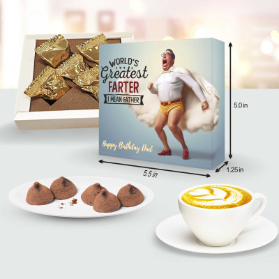 Comical chocolates for grandpas and funny dad presents