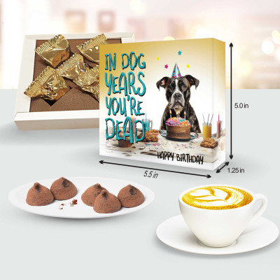 Funny 18th Birthday Presents and Old Person Gag Chocolate Coming-of-age humor chocolates and elderly prank gifts